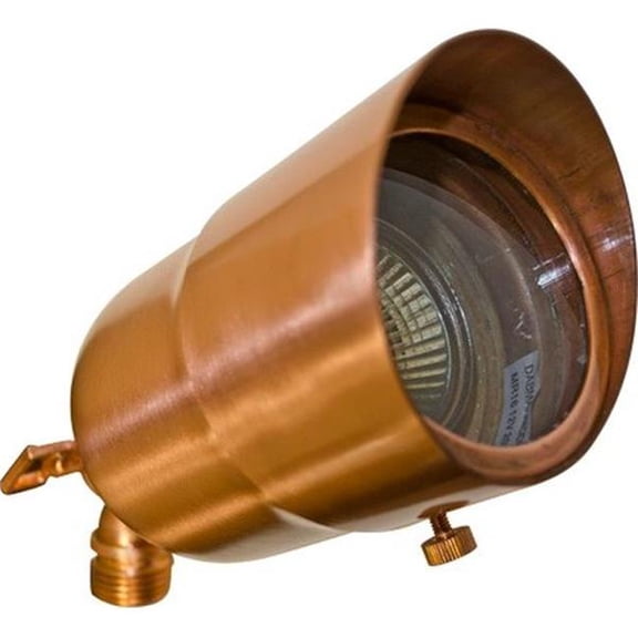 Dabmar Lighting LV29-L3-65K-CP-HOOD 12V 2-Pin LED 3W 65K Hood Brass Spot Light, Copper
