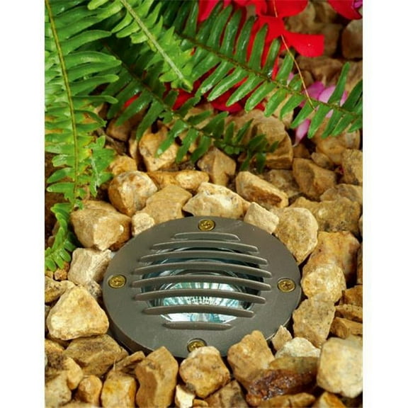 Dabmar Lighting LV300-BZ-SLV Cast Aluminum In-Ground Well Light with Grill- Bronze