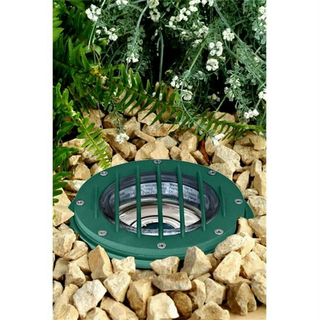 Dabmar Lighting LV305-G-MR Cast Aluminum In-Ground Well Light with Grill- Green