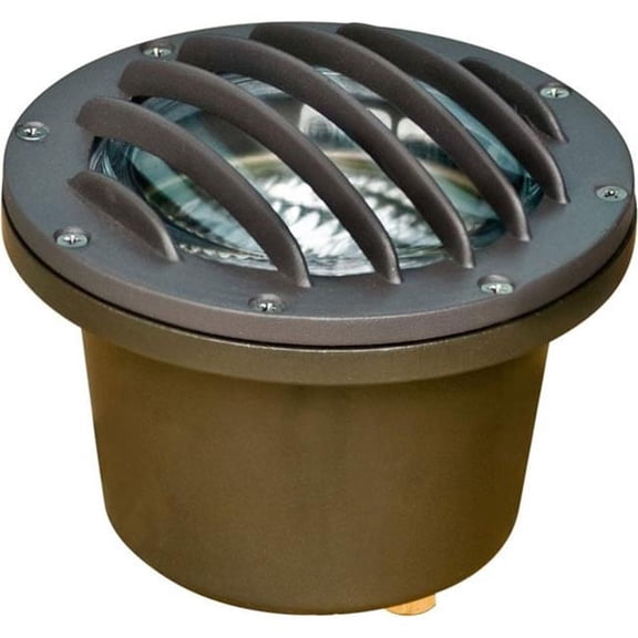 Dabmar Lighting LV305-L4-RGBW-BZ 12V 2-Pin LED 4W RGBW Powder Coated In-Ground Cast Aluminium Well Light with Grill, Bronze