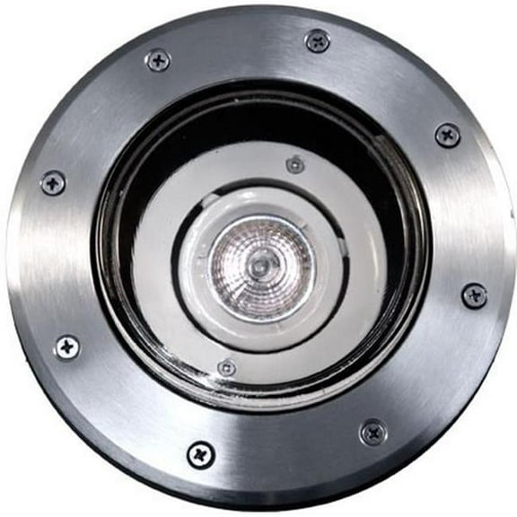 Dabmar Lighting LV306-L9-64K-SS304 12V Screw LED 9W 64K Powder Coated Stainless Steel 304 In-Ground Cast Aluminium Well Light