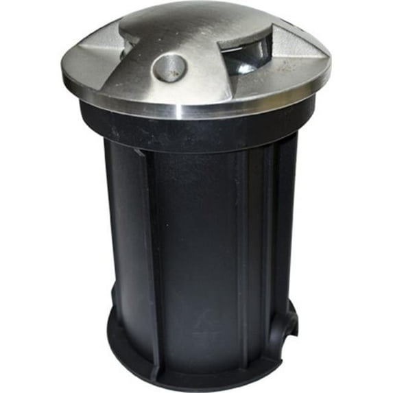 Dabmar Lighting LV321-SS316 Stainless Steel In-Ground Drive-Over Well Light with PVC Sleeve, Stainless Steel - 6.25 x 4.26 x 4.26 in.