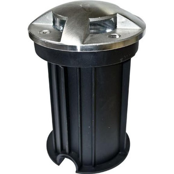 Dabmar Lighting LV322-L7-27K-SS316 12V 2-Pin LED 7W 27K 304 Stainless Steel 4-Way Drive-Over Well Light