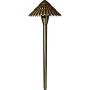 Dabmar Lighting LV48-WBS Solid Brass Path- Walkway and Area Light with Ribbed Top- Weathered Brass