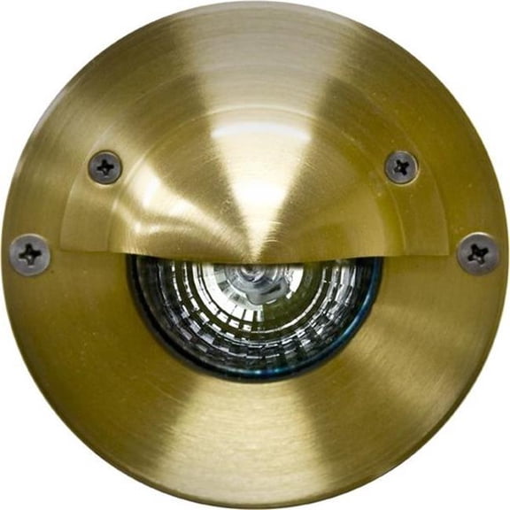 Dabmar Lighting LV625-L4-RGBW-BS 12V 2-Pin LED 4W RGBW Powder Coated In-Ground Cast Aluminium Well Light with Eyelid, Brass