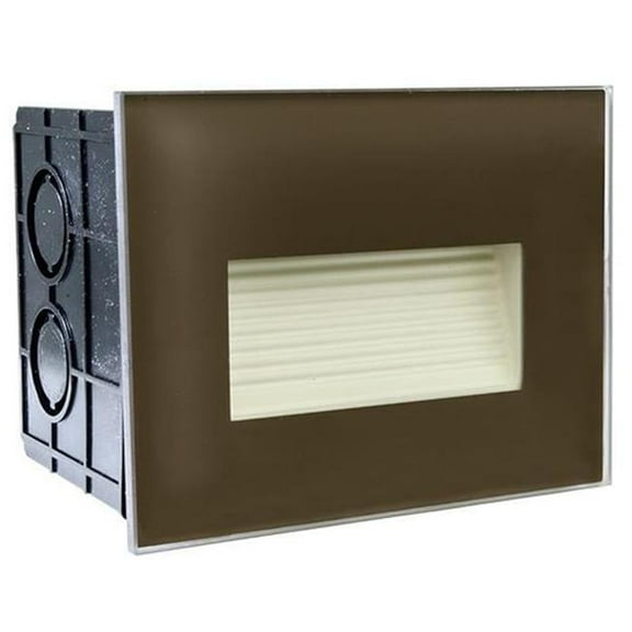 Dabmar Lighting LV654-LB3.5-30K-BZ 12V LB 3.5W 30K Polycarbonate Recessed Step Light, Bronze