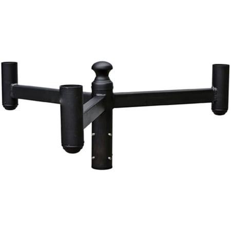 Dabmar Lighting P-ARM-GM3-B 3 in. Post Arm for O.D. Post Top Fixture, Black