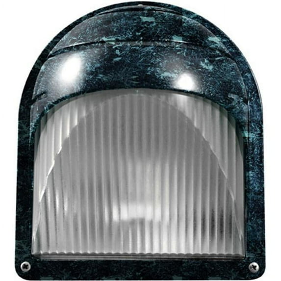Dabmar Lighting Powder Coated Cast Aluminum Surface Mounted Wall Fixture Light - Verde Green - 8 x 7.06 x 5 in.