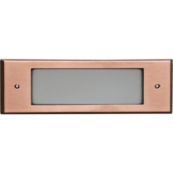 Dabmar Lighting Recessed Open Face Brick, Step & Wall Fixture, Copper