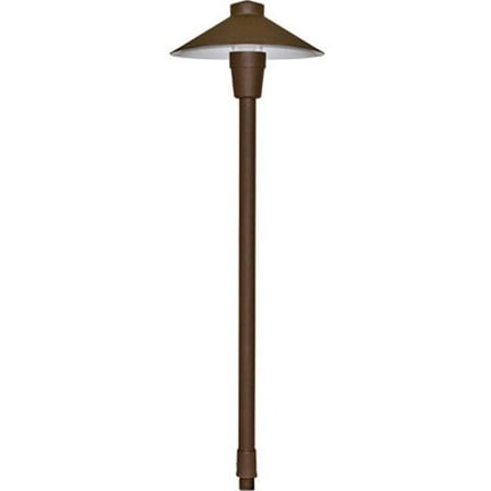 Dabmar Lighting Small Top Cast Aluminum Path Light 2.5W JC-LED - Bronze - 22.38 x 7.03 x 7.03 in.