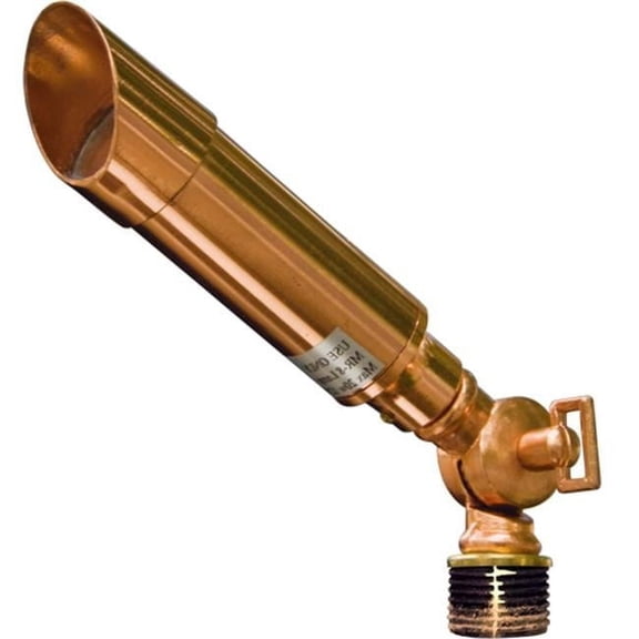 Dabmar Lighting Solid Brass Directional Spotlight with Hood, Copper