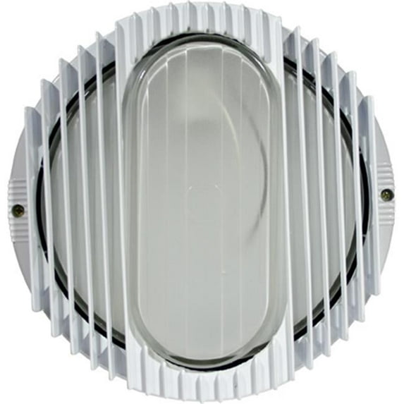 Dabmar Lighting W3050-W 10.13 x 10.13 x 3 in. 120 V 60 watts Incandenscent Type Powder Coated Cast Aluminum Surface Mounted Wall Fixture Light, White