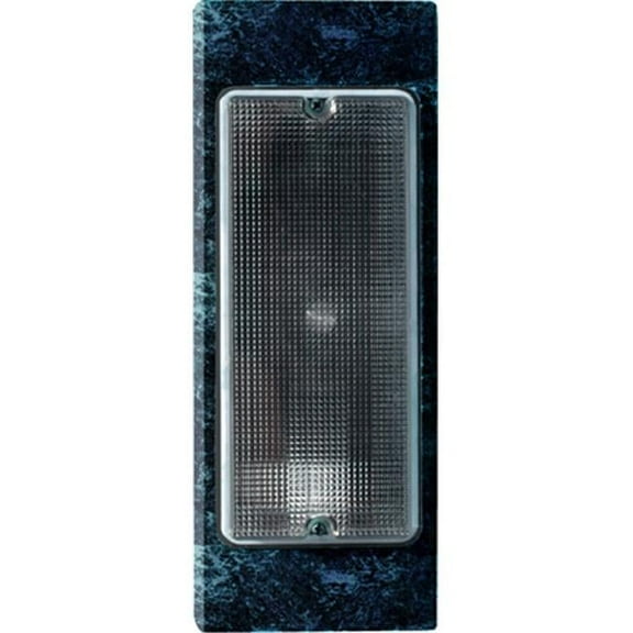 Dabmar Lighting W9300-VG 13.19 x 5.03 x 3.08 in. 120 V 13 watts Powder Coated Cast Aluminum Surface Mounted Wall Fixture Light with PL13 Fluorescent Lamp, Verde Green