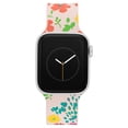 thumbnail image 1 of Dabney Lee Pink Flower Child 2 Pattern Silicone Band with Silver Stainless Steel Buckle Closure for 38/40/41mm Apple Watch, 1 of 5