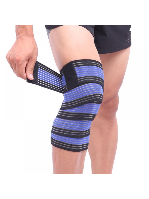 Elastic Knee Compression Bandage Wraps Straps Support for Legs, Thighs, Hamstrings Ankle & Elbow Joints Reduce Swelling, Lymphatic Relief