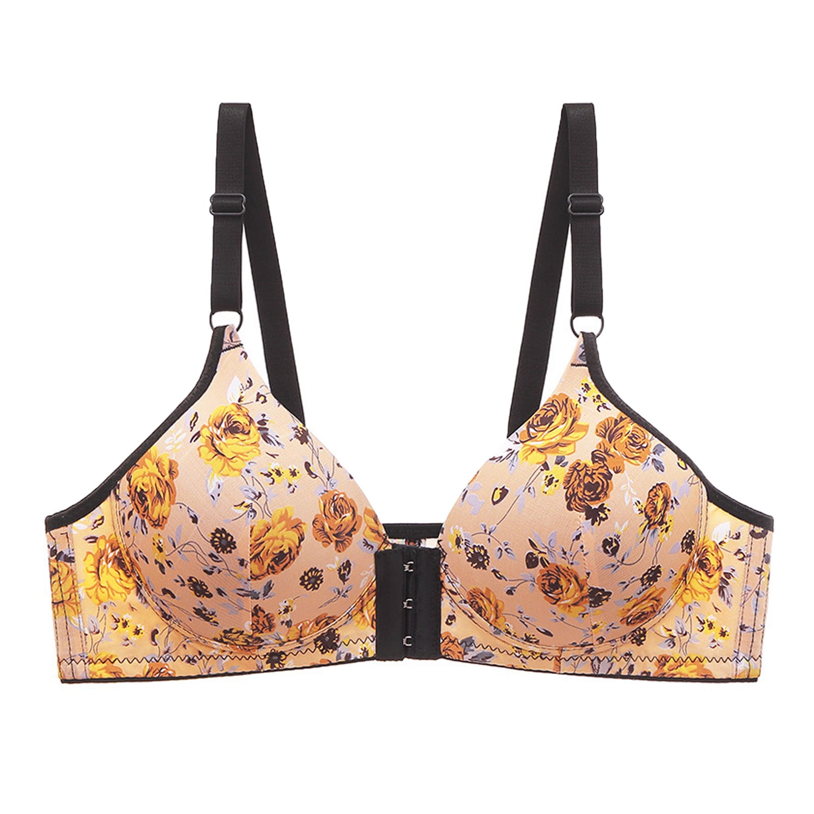 Dabozhi Bras for Women Front Hook Bras for Older Women Womans Sleep Bra