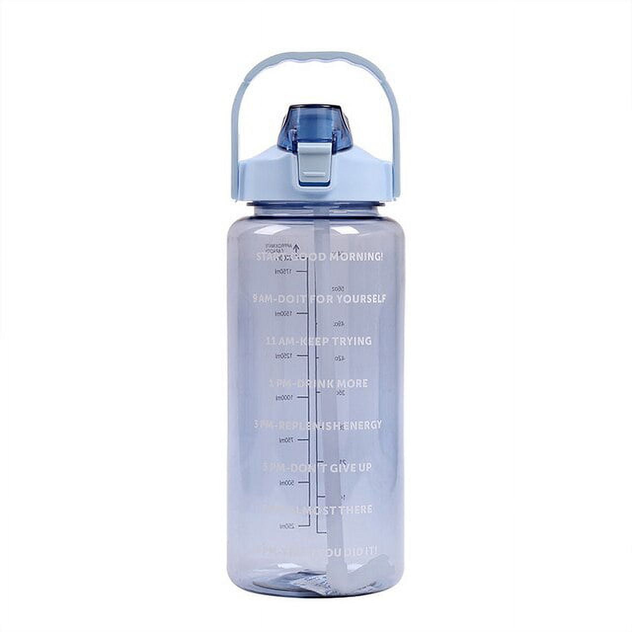 2 Liter Water Bottle with Straw Female Jug Girls Portable Travel