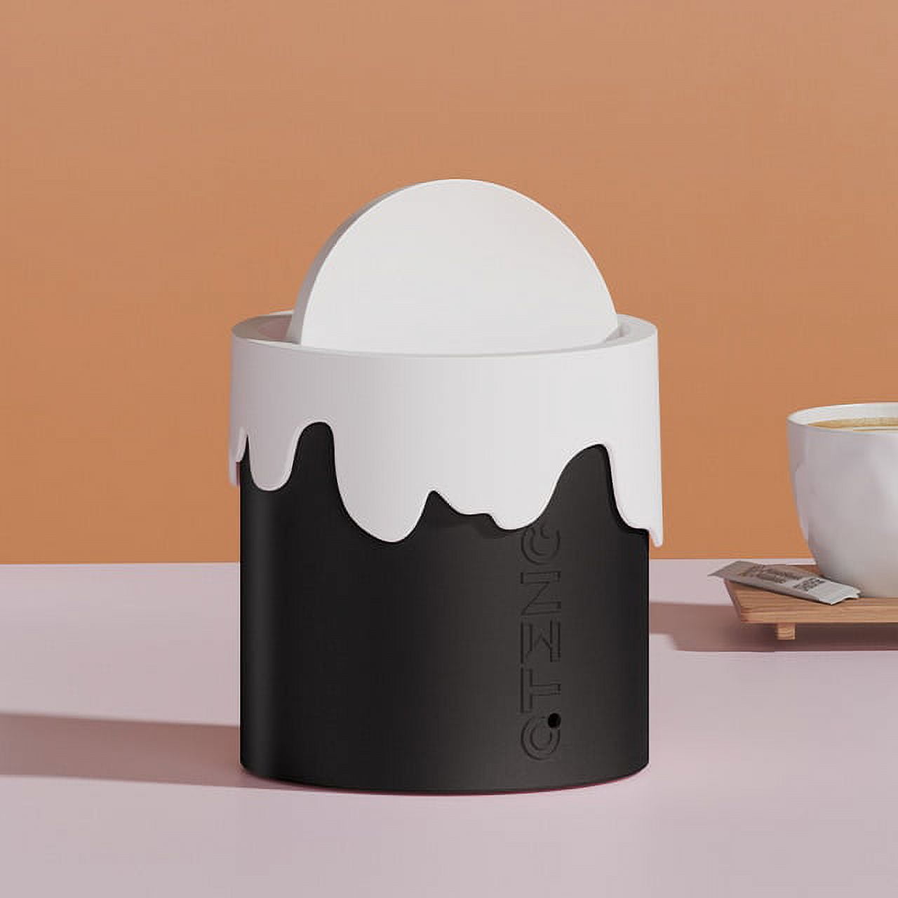 DabuLiu Mini Desktop Waste Bin Creative Ice Cream Trash Can Plastic