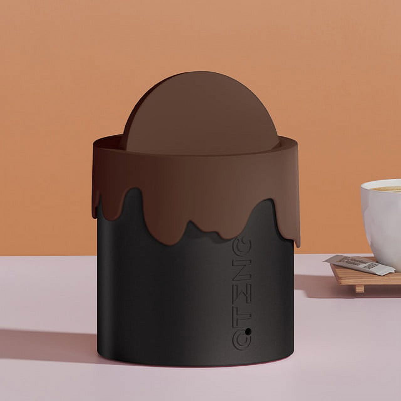 DabuLiu Mini Desktop Waste Bin Creative Ice Cream Trash Can Plastic