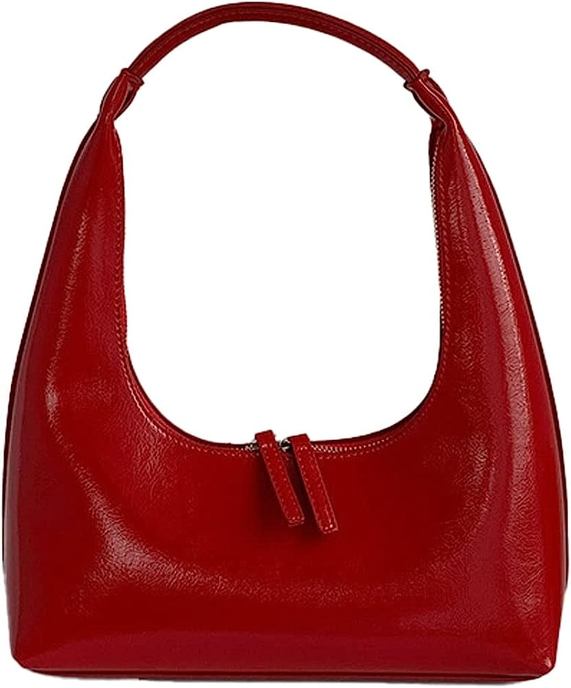 Mini Fashionable Red Glossy Handbag