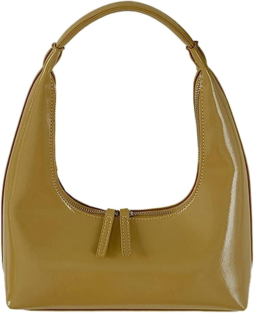 Amber semi patent leather shoulder bag - BY FAR - Women