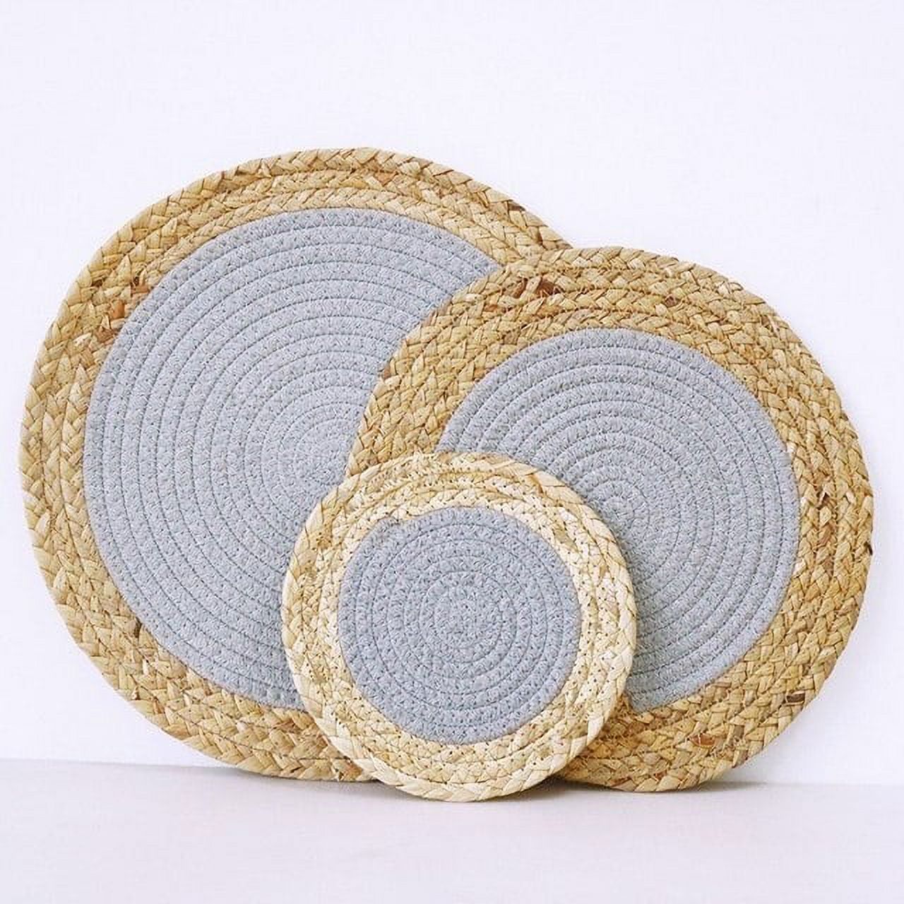 DabuLiu Placemat Pad Coasters Kitchen Table Mats Rattan Coaster Bowl