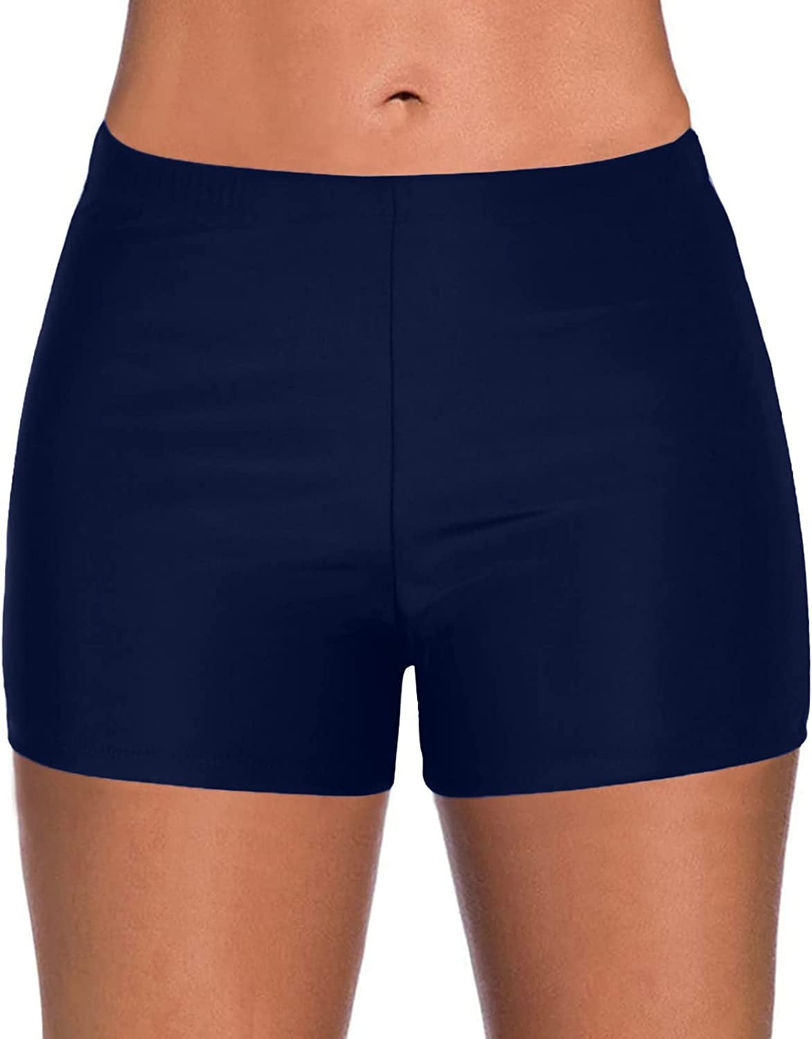 DabuLiu Swim Shorts Women Tummy Control High Wasted Bikini Bottoms