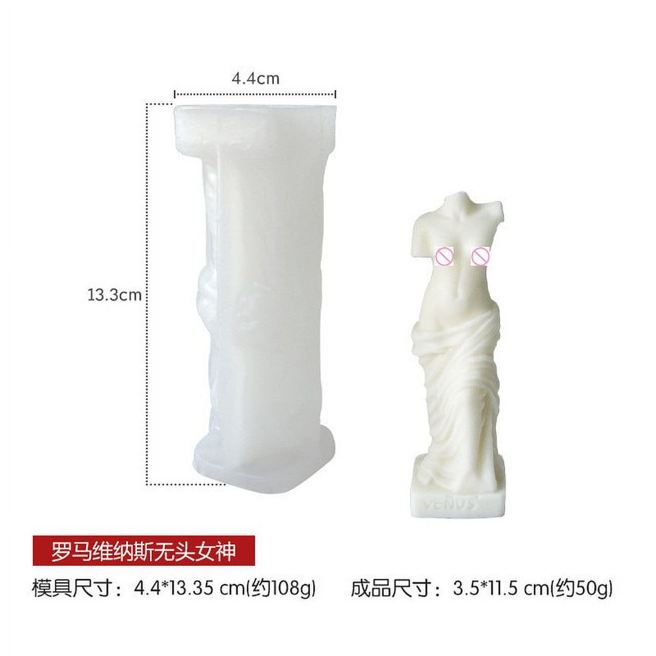 DabuLiu Vintage Roman Column Candle Mold DIY Portrait Scented Silicone