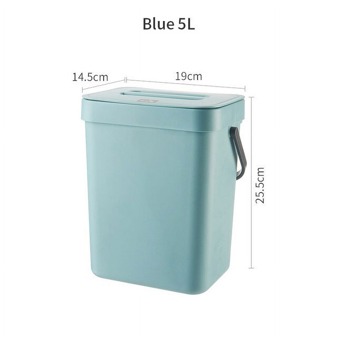 DabuLiu Wall Mounted Bathroom Trash Can with Lid Dustbin Hanging Toilet