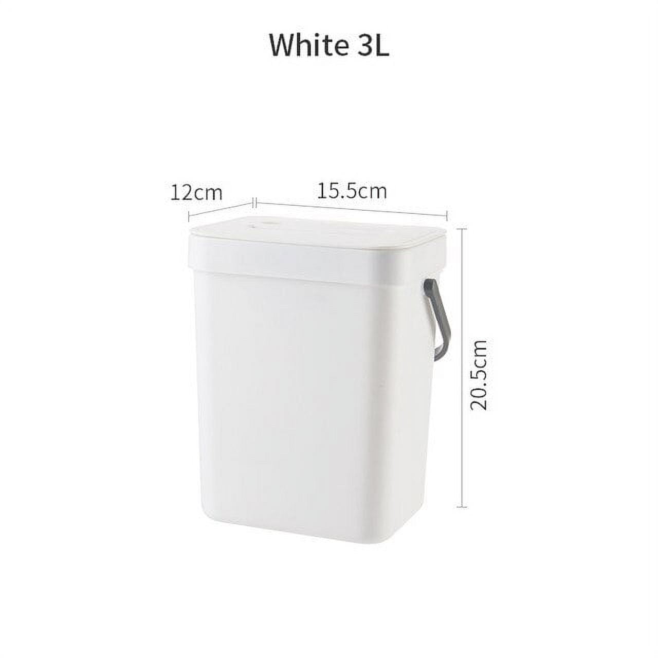 DabuLiu Wall Mounted Bathroom Trash Can with Lid Dustbin Hanging Toilet