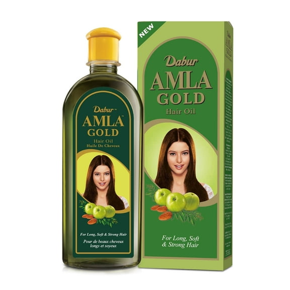 Dabur Amla Gold Hair Oil 1 Pack (300 ml) (10.14 fl oz)