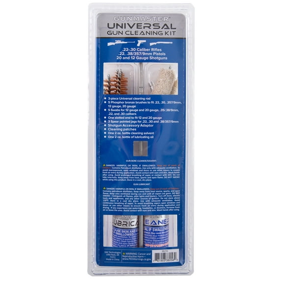 Dac Gunmaster Universal Gun Cleaning Kit for .22 Caliber and Larger Firearms
