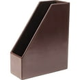 thumbnail image 1 of Dacasso Magazine Rack, Econo-Line Dark Brown Leather, 1 of 3