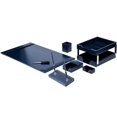 thumbnail image 1 of Dacasso Navy Blue Bonded Leather 9-piece Desk Set - Leather, Velveteen - Navy Blue - 1 Each, 1 of 3
