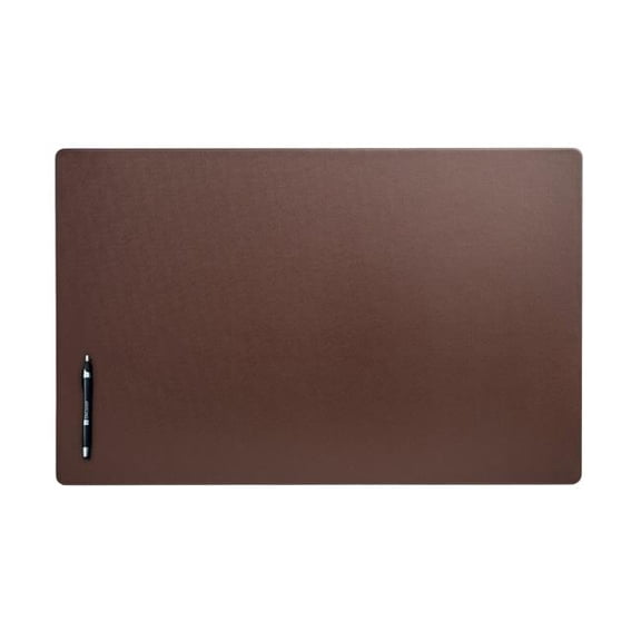 Dacasso PR-3434 Chocolate Brown Leatherette 30 in. x 19 in. Desk Mat without Rails