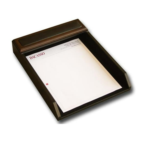 Dacasso Wood Front-Load Letter Tray