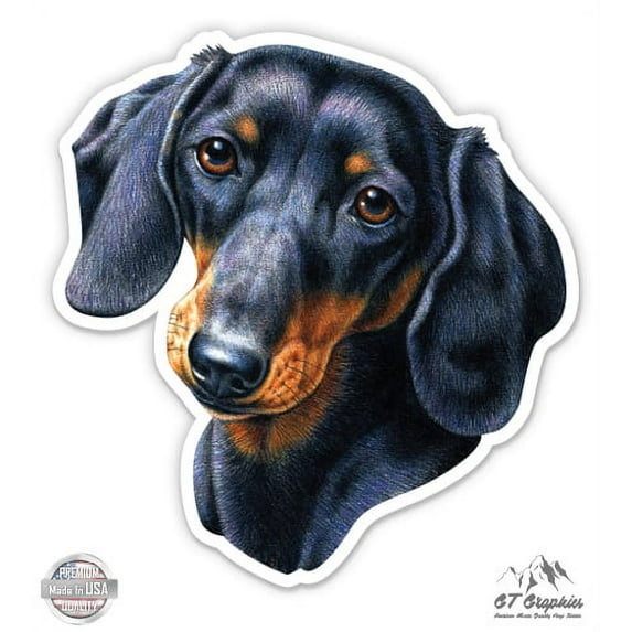 Dachschund - 12" Vinyl Sticker Waterproof Decal