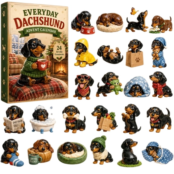 Dachshun Advent Calendar 2026 Christmas Advent Calendar 24 Day Countdown Advent Calendar With Cute Beach Travel Dog Decor Holiday Surprise Gift For Dachshun Advent Calendar 2026