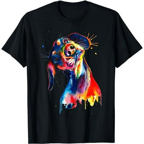 Dachshund Artistic Funny Dog Cute Sweet Gift Birthday T-Shirt
