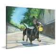 thumbnail image 1 of Dachshund Ball Painting Print on Wrapped Canvas, 1 of 7