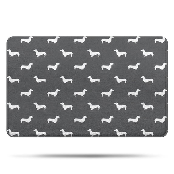 Dachshund Bathroom Rugs Mat,Non Slip Microfiber Bathroom Rug,Rubber Backing,Soft Bathroom Mats for Bathroom Floor,Tub and Shower,20x32in(50x80cm)