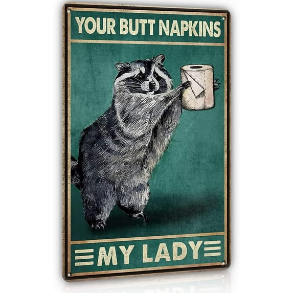 Dachshund Bathroom Wall Decor Metal Tin Sign, Funny Cute Dachshund Dog Bathroom Decor - Wash Your Wiener - Vintage Metal Sign 12x8 Inches Funny Bathroom