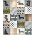 thumbnail image 1 of Dachshund Blanket Soft Lightweight Flannel Blanket Gift for Women Toddler Throw for Bed Sofa Travel 50"x40" S for Kids, 1 of 6