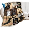 thumbnail image 1 of Dachshund Blanket Super Soft Warm Fluffy Flannel Cute Dog Throw Blanket Cozy Fuzzy Plush Lovely Bedding Blanket Gift for Boys Girls Kids Teens Adults Couch Sofa 50"x40", 1 of 6