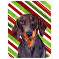 thumbnail image 1 of Dachshund Candy Cane Holiday Christmas Glass Cutting Board - Large, 1 of 1