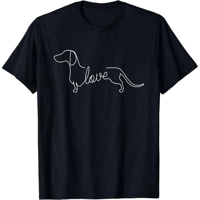Dachshund Chiweenie Wiener Dog Love Art Sketch Gift T-Shirt Dachshund Chiweenie Wiener Dog Love Art Sketch Gift T-Shirt