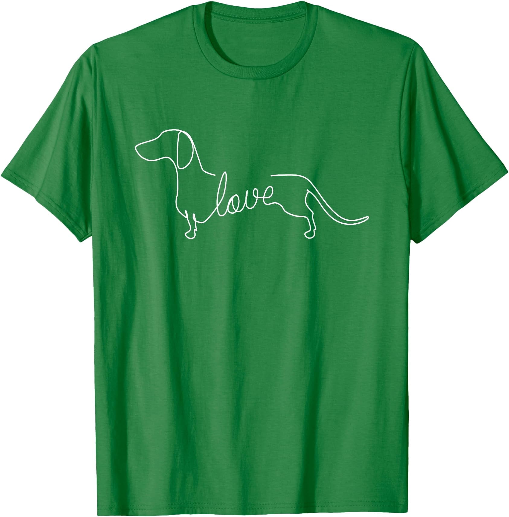Dachshund Chiweenie Wiener Dog Love Sketch Art Dog Softstyle T-Shirt ...