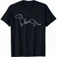 thumbnail image 1 of Dachshund Chiweenie Wiener Dog Love Sketch Art Dog T-Shirt, 1 of 2