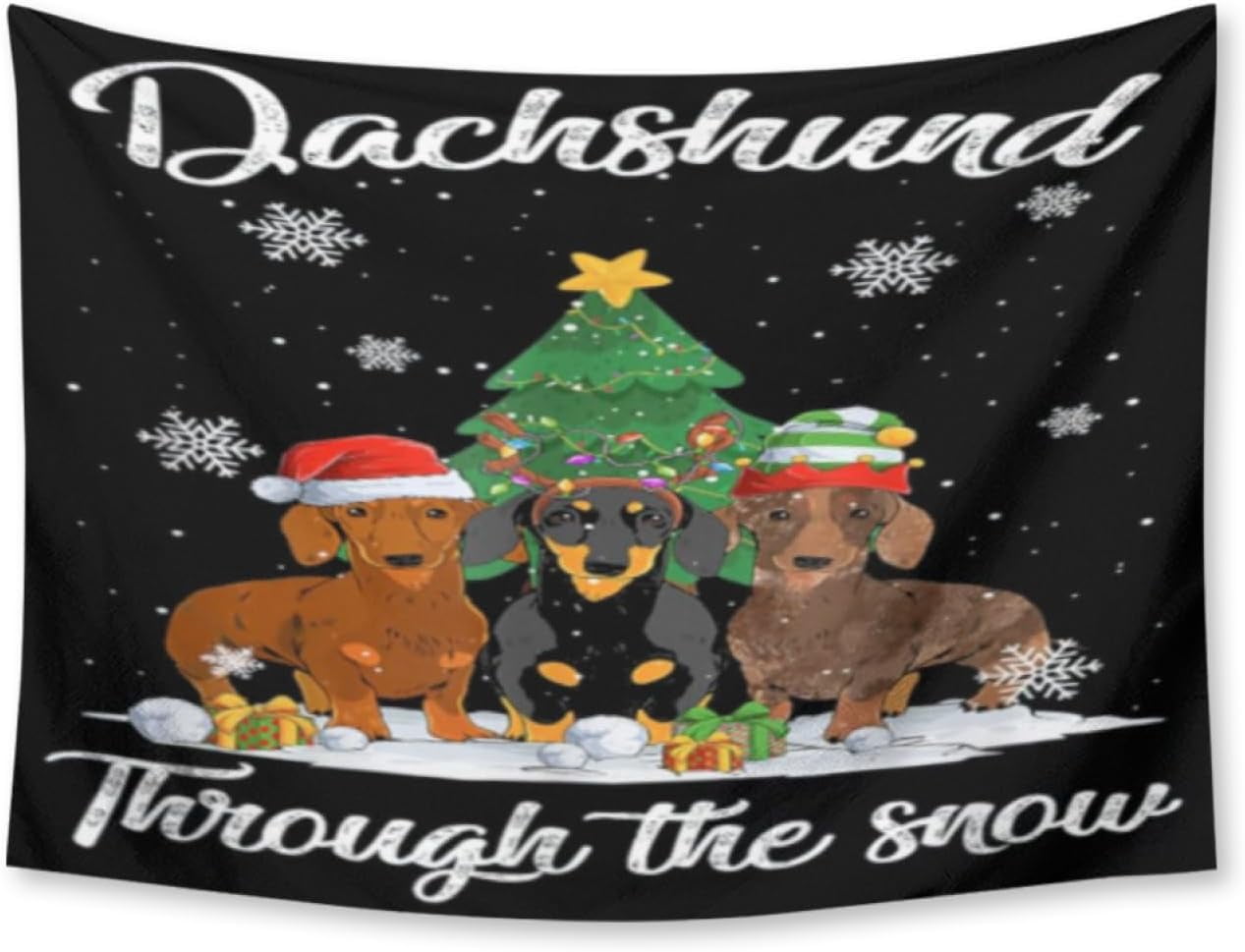 Dachshund Love Holographic Vinyl Sticker - 5.5x4 Inches For Car, Laptop, Window Decor