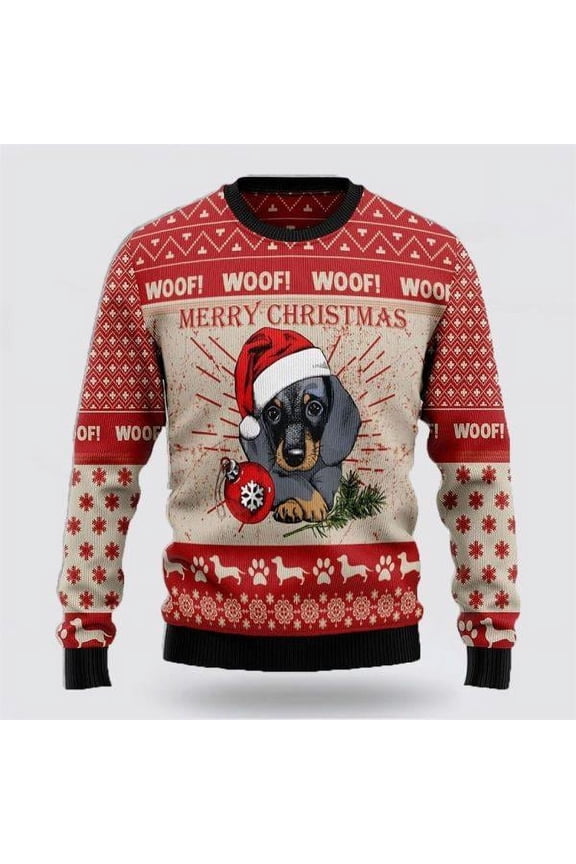 Dachshund Christmas Dog Christmas Sweaters 3D – Gifts For Dog Lover